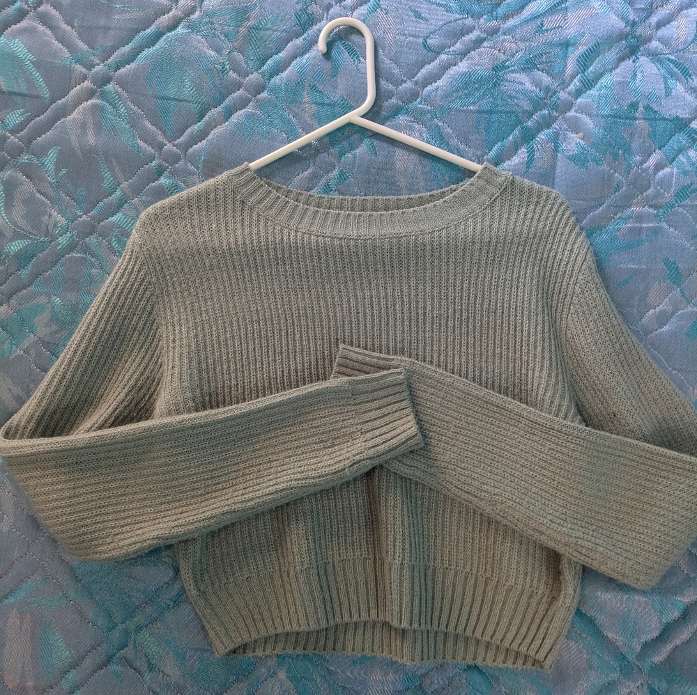 Ardene sage green knit sweater